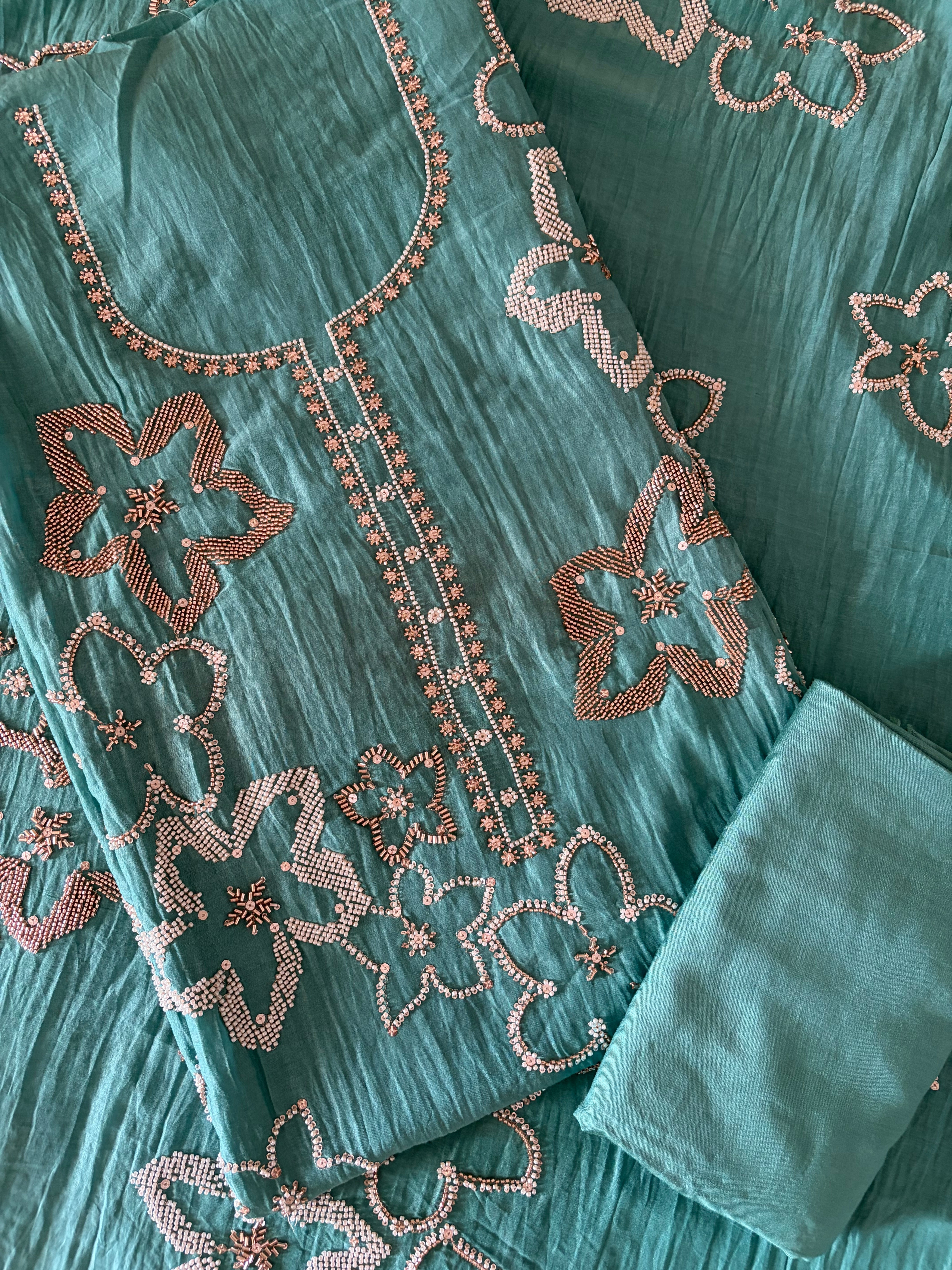 Soft Mul Cotton Unstitched Suit