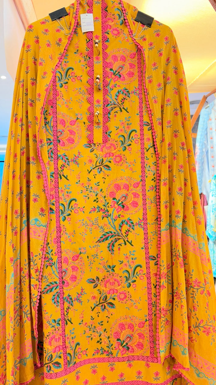 Pure Cotton Printed Unstitched suit