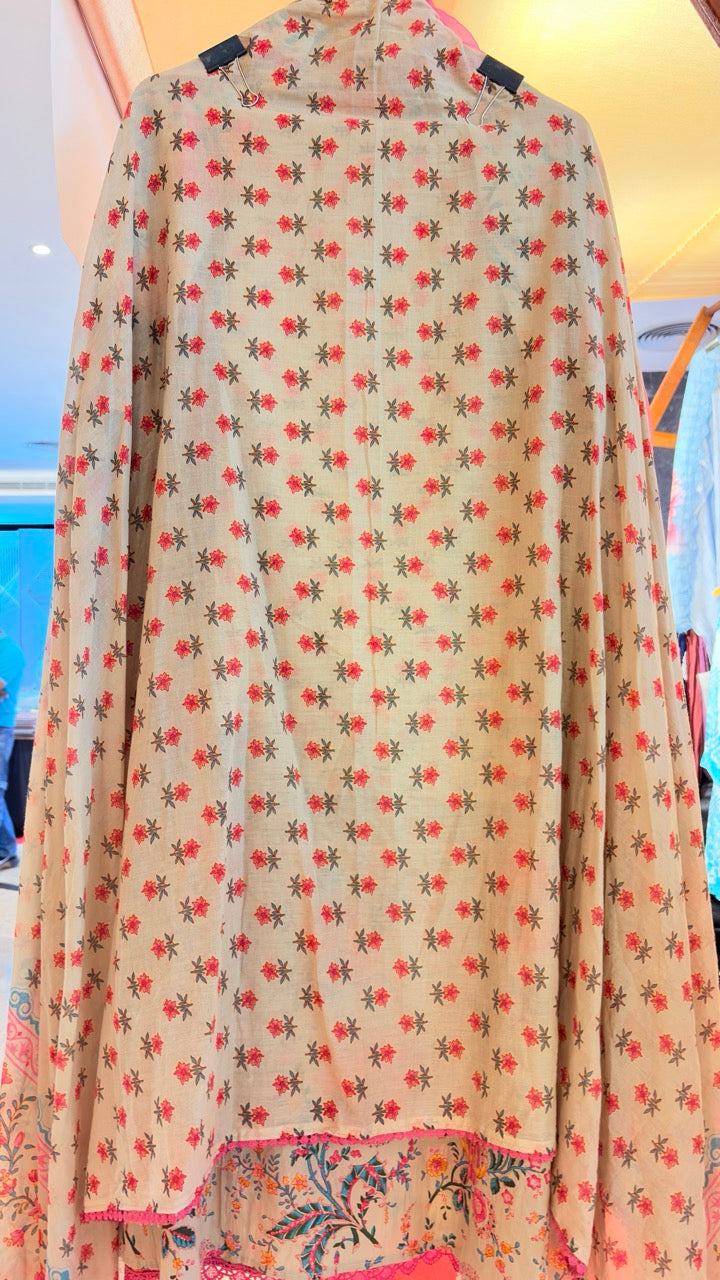 Printed Pure Cotton Unstitched suit
