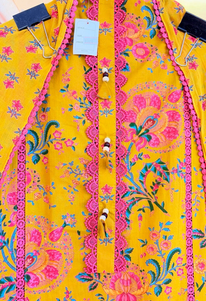 Pure Cotton Printed Unstitched suit