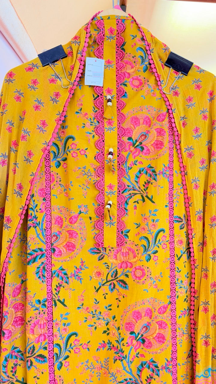 Pure Cotton Printed Unstitched suit