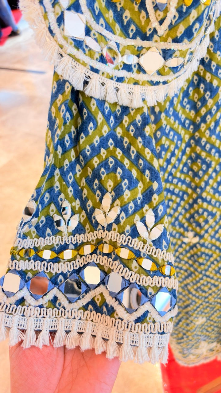 Fully Stitched Long Dress with Pants