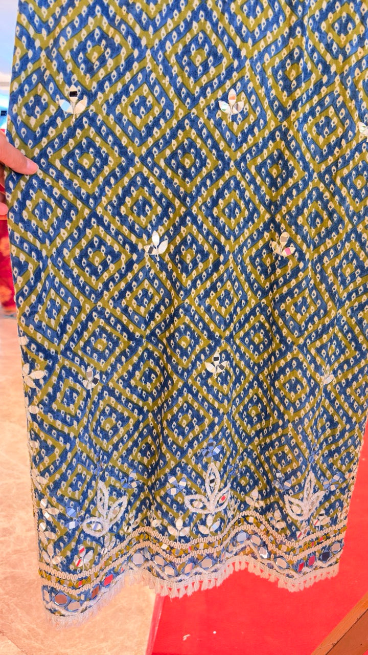 Fully Stitched Long Dress with Pants