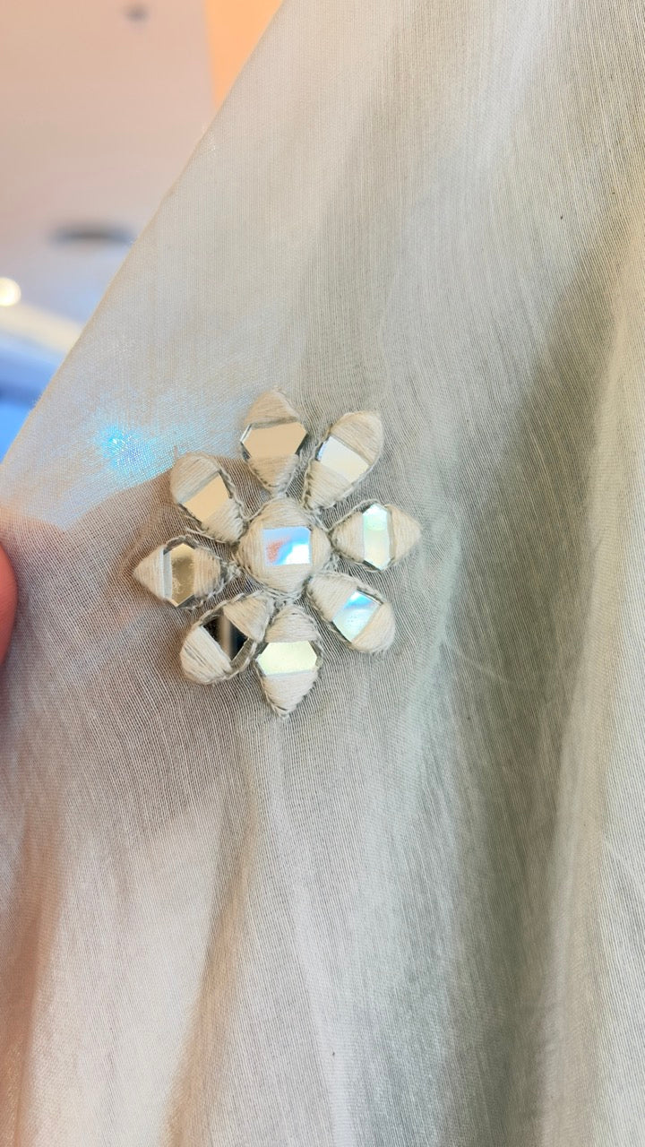 Mirror Embellished Mul Cotton suit