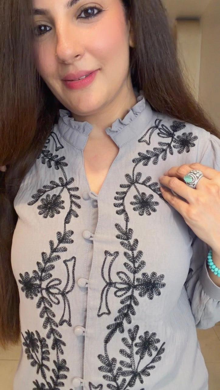 Beautiful embroidered Co Ord set
