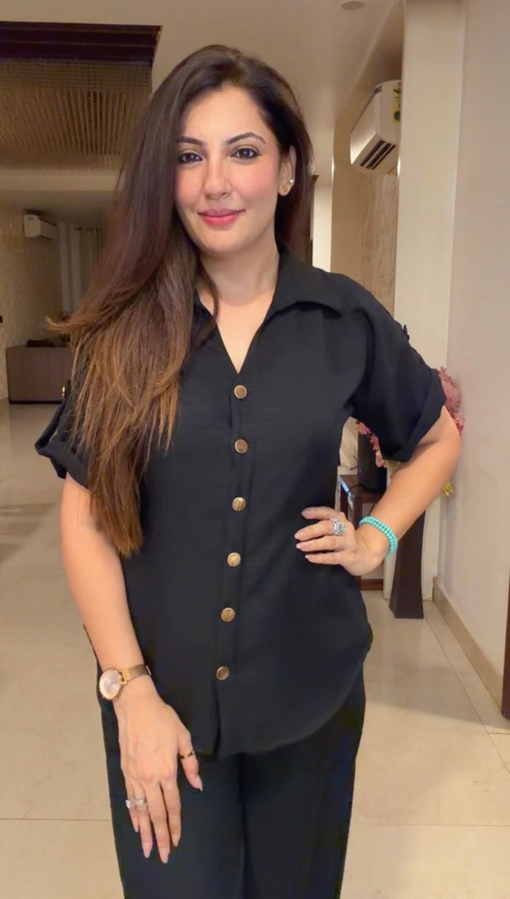 Western co Ord set -Black