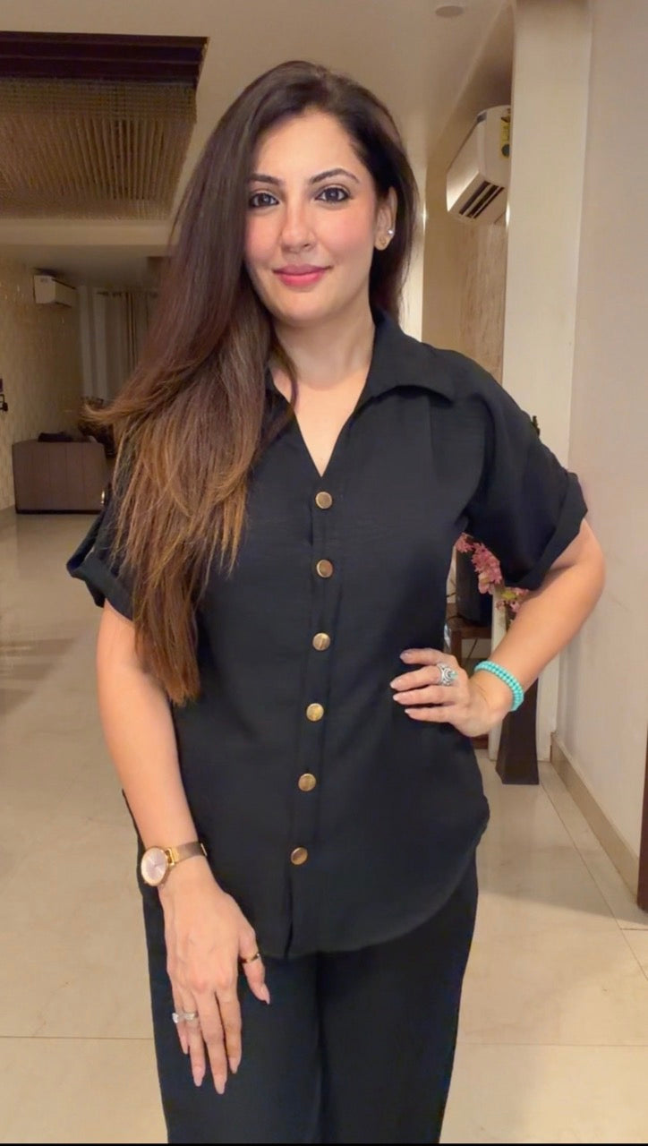 Western co Ord set -Black