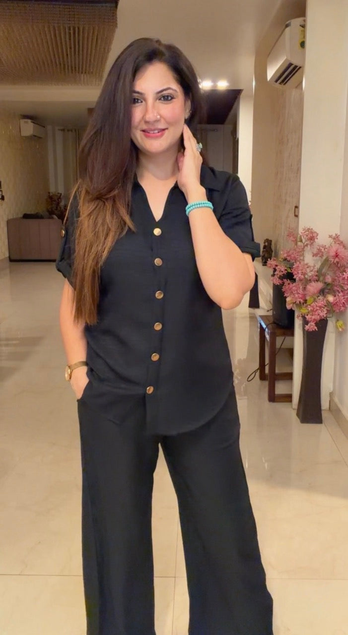 Western co Ord set -Black