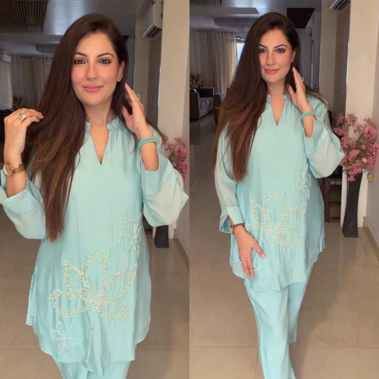 Mul Chanderi coord set