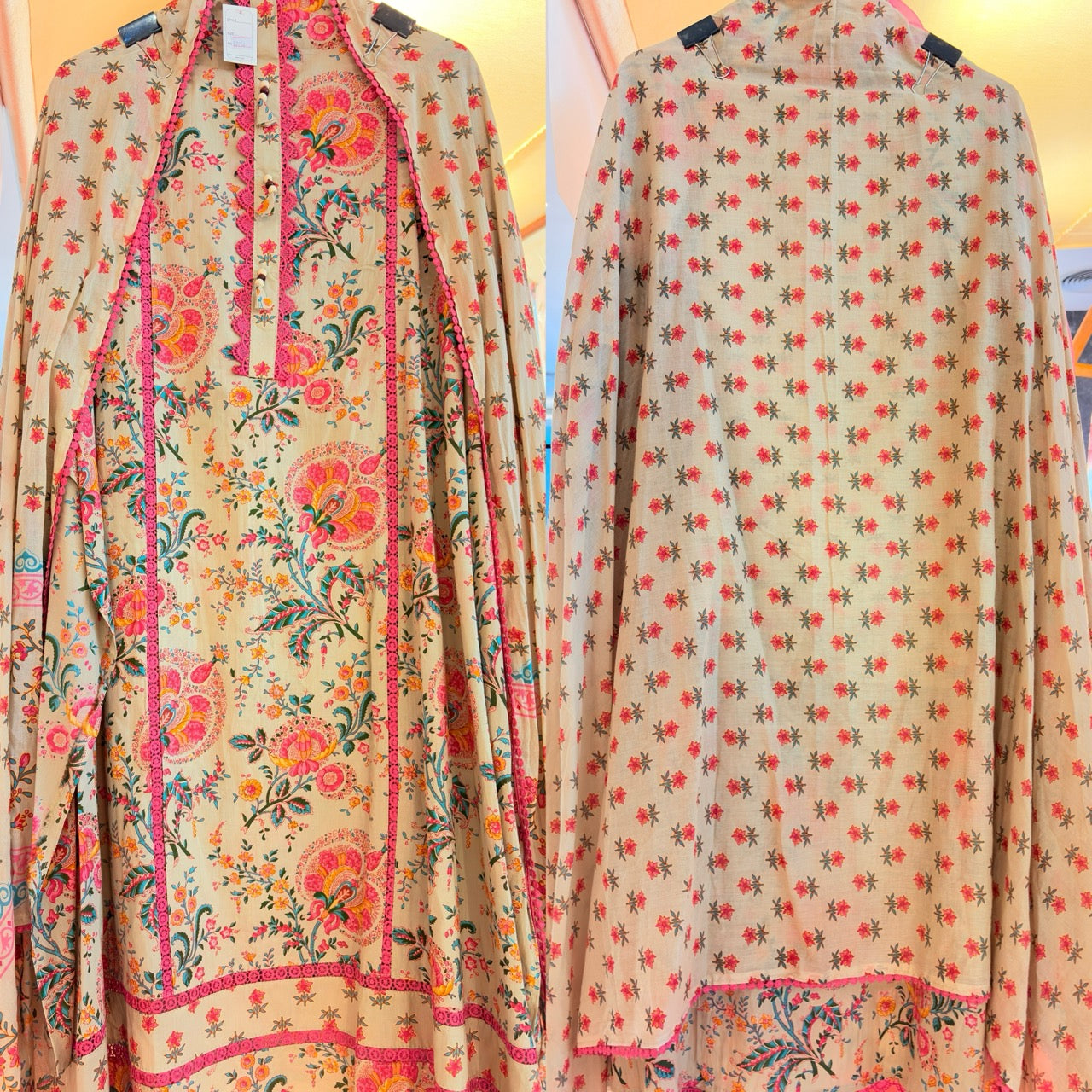 Printed Pure Cotton Unstitched suit