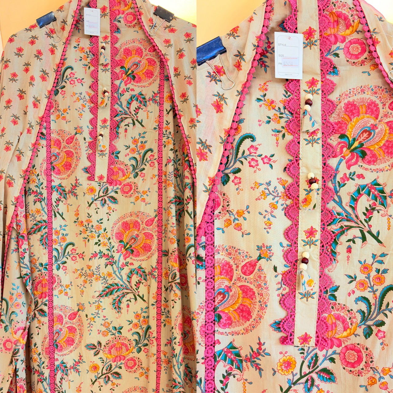 Printed Pure Cotton Unstitched suit
