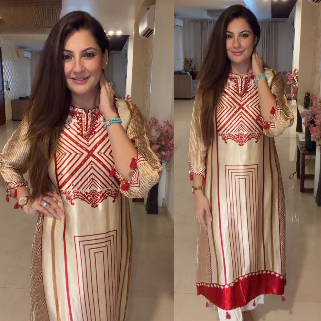 Beautiful Modal Silk Cord set